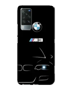 Чехол для Vivo X60 с картинкой «Минималистичный принт BMW M3»