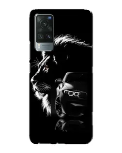 Чехол для Vivo X60 с картинкой «BMW и лев»