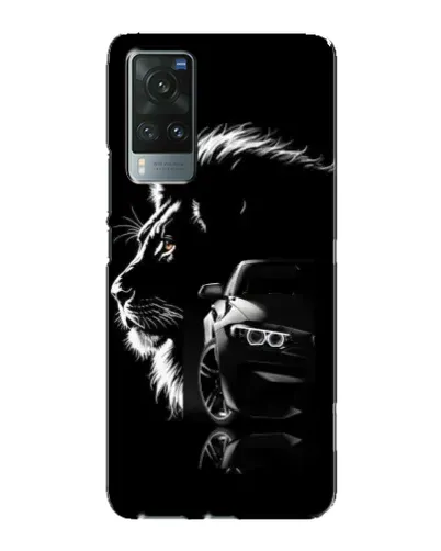 Чехол для Vivo X60 с картинкой «BMW и лев» Чехол для Vivo X60 с картинкой «BMW и лев»