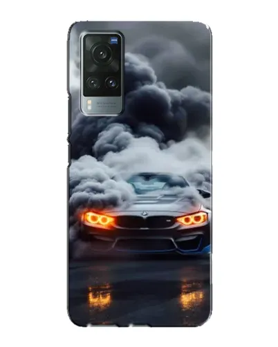 Чехол для Vivo X60 с картинкой «BMW в дыму» Чехол для Vivo X60 с картинкой «BMW в дыму»