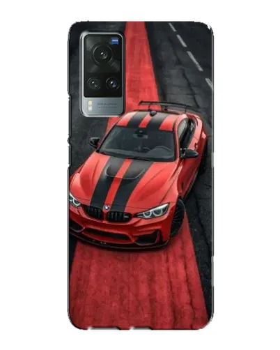 Чехол для Vivo X60 с картинкой «BMW на красной дорожке» Чехол для Vivo X60 с картинкой «BMW на красной дорожке»