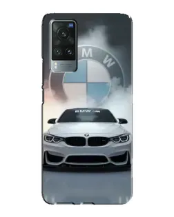 Чехол для Vivo X60 с картинкой «BMW в белом дыму»