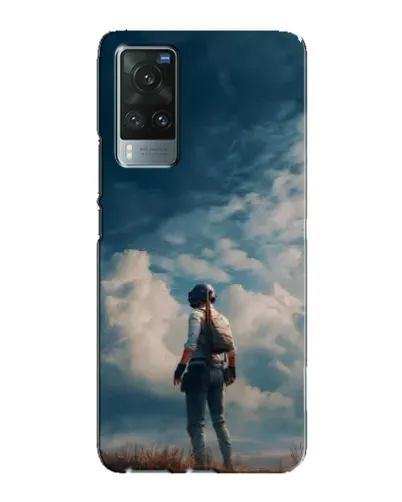 Чохол для Vivo X60 з картинкою «Герой PUBG на скелі»