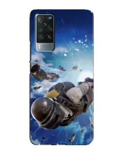 Чохол для Vivo X60 з картинкою «Десант PUBG — стрибок»