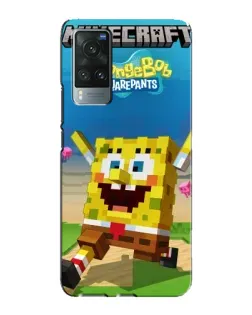 Чохол для Vivo X60 з картинкою «Губка Боб Minecraft» Чохол для Vivo X60 з картинкою «Губка Боб Minecraft»