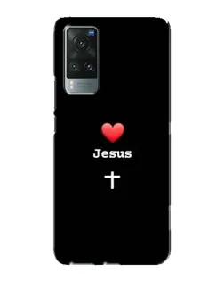 Чохол для Vivo X60 з картинкою «Серце - Jesus»