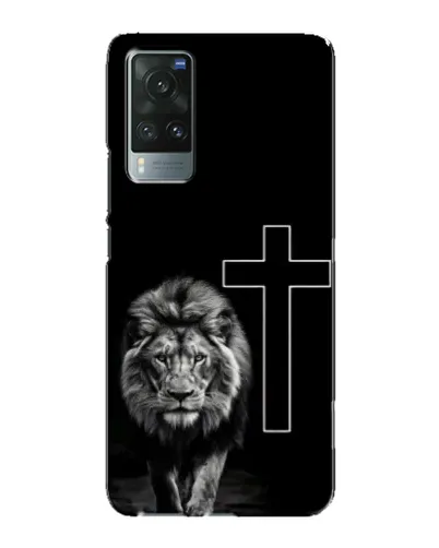 Чехол для Vivo X60 с картинкой «Лев и Крест» Чехол для Vivo X60 с картинкой «Лев и Крест»
