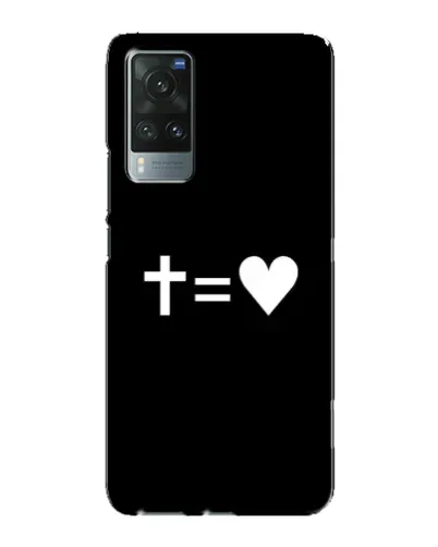 Чехол для Vivo X60 с картинкой «Крест и Сердце» Чехол для Vivo X60 с картинкой «Крест и Сердце»