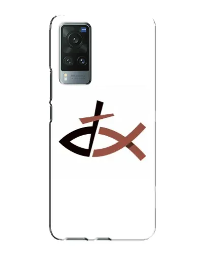 Чехол для Vivo X60 с картинкой «Рыба и крест» Чехол для Vivo X60 с картинкой «Рыба и крест»