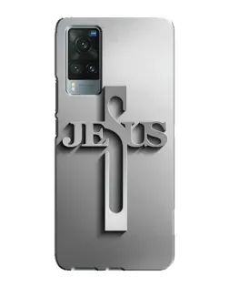 Чехол для Vivo X60 с картинкой «Металлический крест Jesus» Чехол для Vivo X60 с картинкой «Металлический крест Jesus»