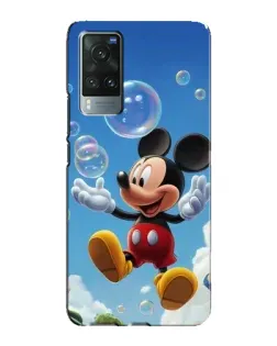 Чехол для Vivo X60 с картинкой «Mickey и мыльные пузыри»