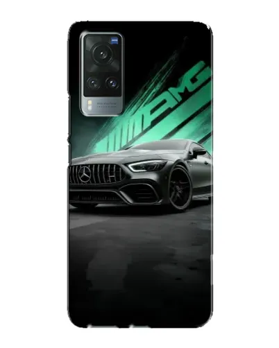 Чехол для Vivo X60 с картинкой «Темный Mercedes AMG»