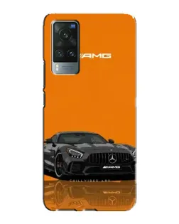 Чехол для Vivo X60 с картинкой «Оранжевый Mercedes AMG»