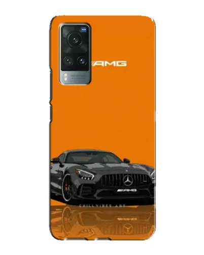 Чехол для Vivo X60 с картинкой «Оранжевый Mercedes AMG»