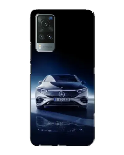 Чехол для Vivo X60 с картинкой «Ночной Mercedes EQ»