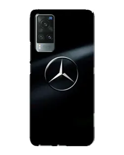 Чехол для Vivo X60 с картинкой «Mercedes на металле»