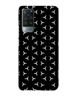 Чехол для Vivo X60 с картинкой «Mercedes паттерн звезд»