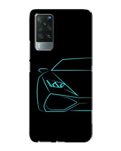 Чехол для Vivo X60 с картинкой «Голубой силуэт Lamborghini» Чехол для Vivo X60 с картинкой «Голубой силуэт Lamborghini»