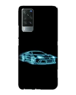 Чехол для Vivo X60 с картинкой «Неоновый контур Lamborghini» Чехол для Vivo X60 с картинкой «Неоновый контур Lamborghini»