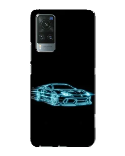 Чехол для Vivo X60 с картинкой «Неоновый контур Lamborghini» Чехол для Vivo X60 с картинкой «Неоновый контур Lamborghini»