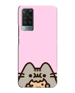 Чохол для Vivo X60 з картинкою «Pusheen та печиво»