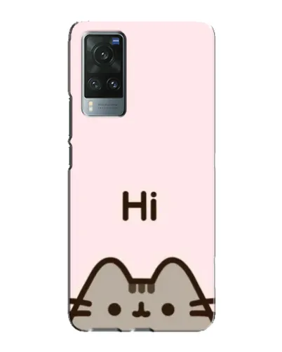 Чехол для Vivo X60 с картинкой «Пушин говорит Hi»