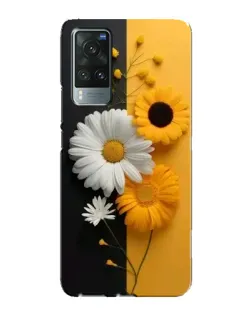 Чохол для Vivo X60 з картинкою «Соняшник та ромашка»