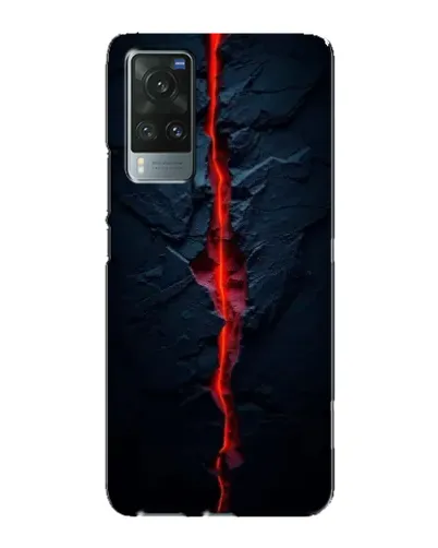 Чохол для Vivo X60 з картинкою «Червона лавова тріщина»