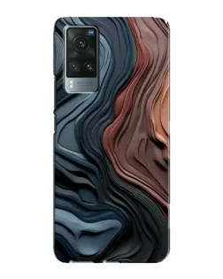 Чохол для Vivo X60 з картинкою «Кольорові хвилі каньйону»