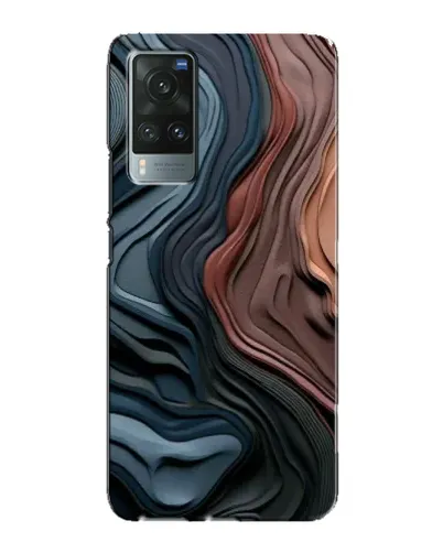 Чохол для Vivo X60 з картинкою «Кольорові хвилі каньйону»