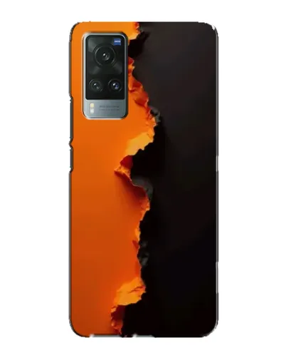 Чохол для Vivo X60 з картинкою «Помаранчевий розлом»