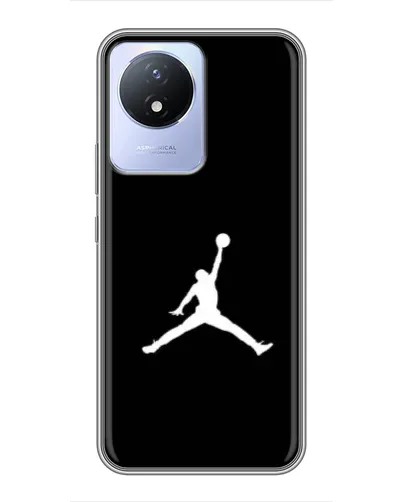 Чехол для Vivo Y02 с картинкой «Jordan Silhouette»