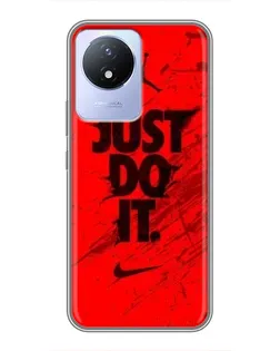 Чехол для Vivo Y02 с картинкой «Nike Just Do It»