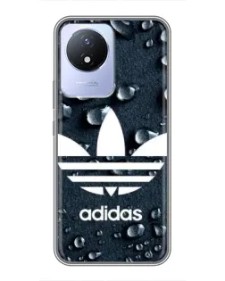 Чехол для Vivo Y02 с картинкой «Adidas Trefoil Blue» Чехол для Vivo Y02 с картинкой «Adidas Trefoil Blue»