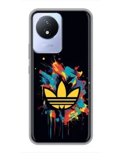 Чехол для Vivo Y02 с картинкой «Adidas Splash» Чехол для Vivo Y02 с картинкой «Adidas Splash»