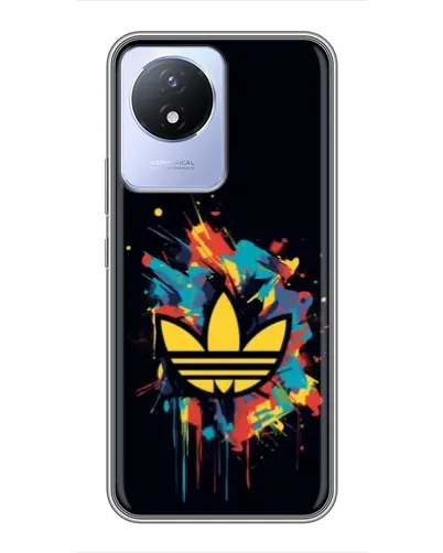 Чехол для Vivo Y02 с картинкой «Adidas Splash»