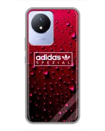 Чехол для Vivo Y02 с картинкой «Adidas Gold Marble»
