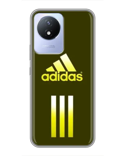 Чехол для Vivo Y02 с картинкой «Оливковый градиент Adidas»