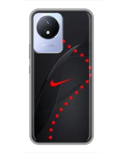 Чехол для Vivo Y02 с картинкой «Абстрактный дизайн Nike»