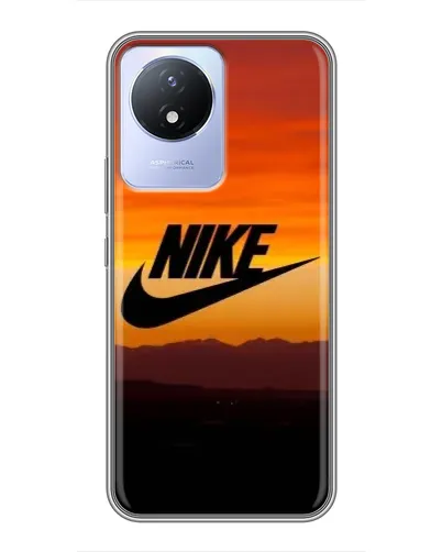 Чехол для Vivo Y02 с картинкой «Nike — вечерний горизонт»