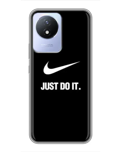 Чехол для Vivo Y02 с картинкой «Классический принт Nike»