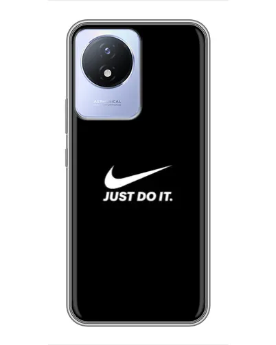 Чехол для Vivo Y02 с картинкой «Минимализм от Nike»