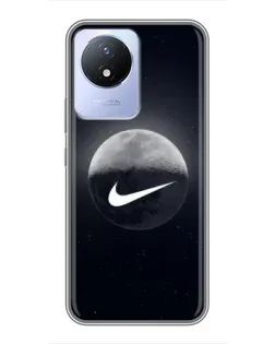Чохол для Vivo Y02 з картинкою «Nike у стилі графіті»