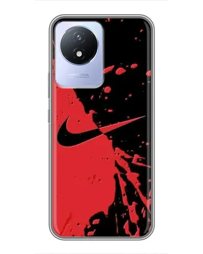 Чохол для Vivo Y02 з картинкою «Червоні бризки Nike» Чохол для Vivo Y02 з картинкою «Червоні бризки Nike»