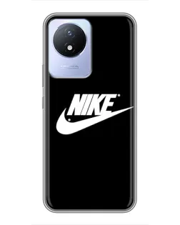 Чохол для Vivo Y02 з картинкою «Мазки фарби Nike»