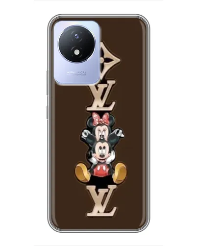 Чехол для Vivo Y02 с картинкой «LV и Микки Маус»