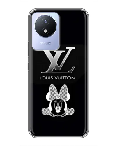 Чехол для Vivo Y02 с картинкой «LV и Минни Маус»