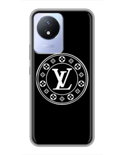 Чехол для Vivo Y02 с картинкой «LV — печать стиля»