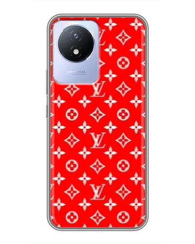 Чехол для Vivo Y02 с картинкой «Яркий паттерн LV»