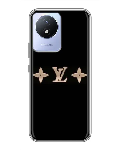 Чехол для Vivo Y02 с картинкой «Louis Vuitton — минимализм»